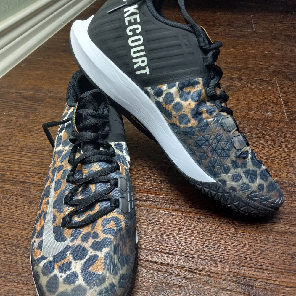 Women's Nike Court Air Zoom Leopard Cheetah Tennis Shoe